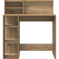 vidaXL Bureau Artisan Eiken Bewerkt hout 90 x 48 x 101,5 cm