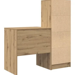 vidaXL Bureau Artisan Eiken 115,5 x 50 x 127 cm 2 st