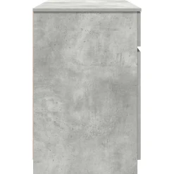 vidaXL Bureau Betongrijs Bewerkt hout 140 x 49 x 76 cm