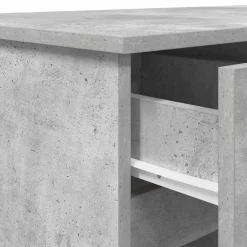 vidaXL Bureau Betongrijs Bewerkt hout 140 x 49 x 76 cm