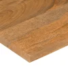vidaXL Bureaublad met ronding 120x50x2,5 cm massief ruw mangohout