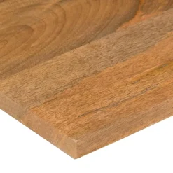vidaXL Bureaublad met ronding 80x50x2,5 cm massief ruw mangohout