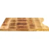 vidaXL Bureaublad met ronding 100x50x2,5 cm massief ruw mangohout