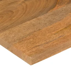 vidaXL Bureaublad met ronding 100x60x2,5 cm massief ruw mangohout