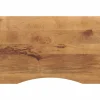 vidaXL Bureaublad met ronding 90x50x2,5 cm massief ruw mangohout