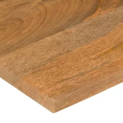 vidaXL Bureaublad met ronding 110x60x2,5 cm massief ruw mangohout