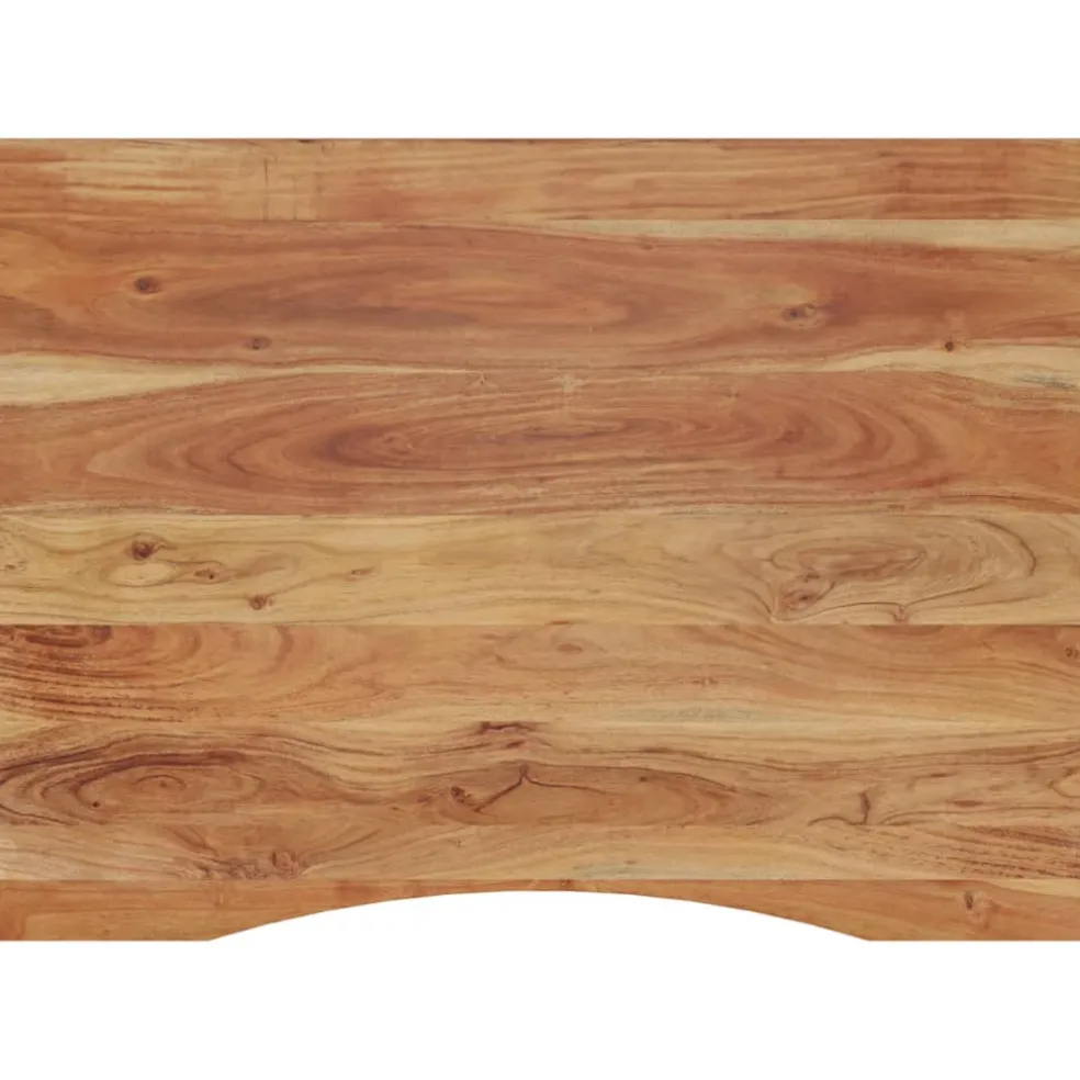 vidaXL Bureaublad rechthoekig 100x80x2,5 cm massief acaciahout