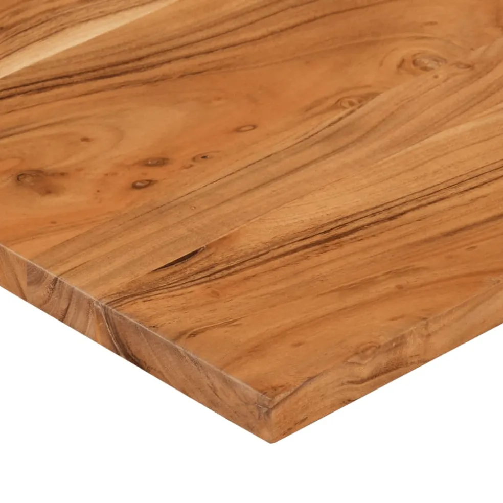 vidaXL Bureaublad rechthoekig 100x80x2,5 cm massief acaciahout