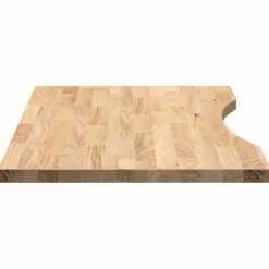 vidaXL Bureaublad rechthoekig 80x50x2,5 cm onbehandeld eikenhout