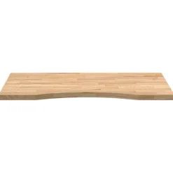 vidaXL Bureaublad rechthoekig 80x50x2,5 cm onbehandeld eikenhout