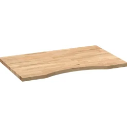 vidaXL Bureaublad rechthoekig 80x50x2,5 cm onbehandeld eikenhout