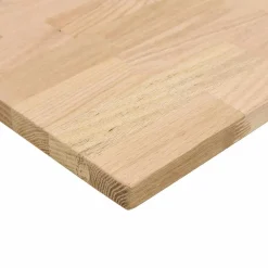 vidaXL Bureaublad rechthoekig 80x50x2,5 cm onbehandeld eikenhout