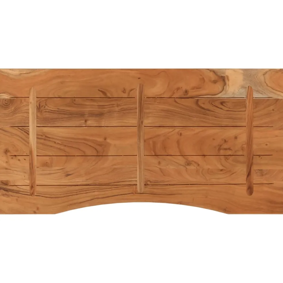 vidaXL Bureaublad rechthoekig 120x60x2,5 cm massief acaciahout