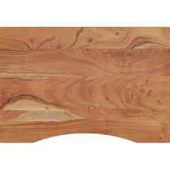 vidaXL Bureaublad rechthoekig 80x50x2,5cm massief eikenhout lichtbruin