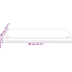 vidaXL Bureaublad 80x40x2,5 cm massief grenenhout