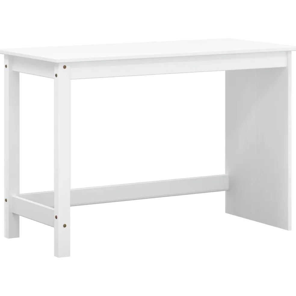 vidaXL Bureau en rollende kast set MOSS 2 st Wit