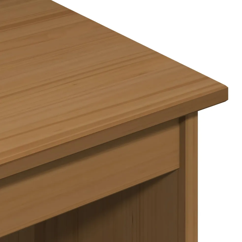 vidaXL Bureau en rollende kast set MOSS 2 st HoningBruin