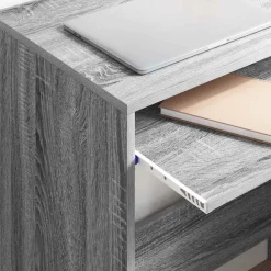 vidaXL Bureau Grijs Sonoma Bewerkt hout 77.5 x 43 x 79 cm