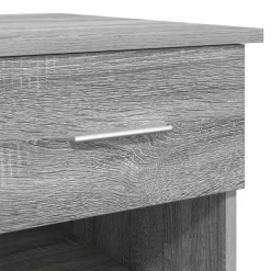 vidaXL Bureau Grijs Sonoma 90 x 49 x 75 cm Bewerkt hout