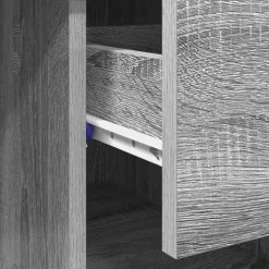 vidaXL Bureau Grijs Sonoma 90 x 49 x 75 cm Bewerkt hout