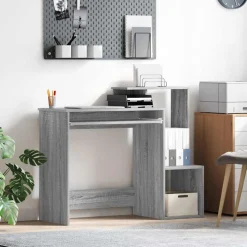 vidaXL Bureau Grijs Sonoma 106 x 41 x 88.5 cm Bewerkt hout