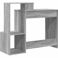 vidaXL Bureau Grijs Sonoma 106 x 41 x 88.5 cm Bewerkt hout