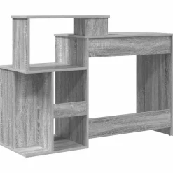 vidaXL Bureau Grijs Sonoma 120,5 x 44 x 88,5 cm Bewerkt hout