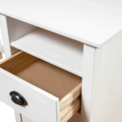 vidaXL Bureau Hill 3 lades 120x50x74 cm massief grenenhout
