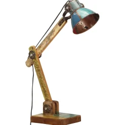 vidaXL Bureaulamp industrieel rond E27 23x18x95 cm meerkleurig
