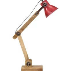 vidaXL Bureaulamp 25 W E27 23x18x96 cm verweerd rood