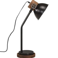 vidaXL Bureaulamp 25 W E27 18x18x60 cm zwart