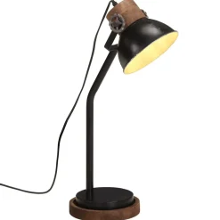 vidaXL Bureaulamp 25 W E27 18x18x60 cm zwart