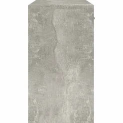 vidaXL Bureau met kast en lade 100x40x73 cm bewerkt hout betongrijs