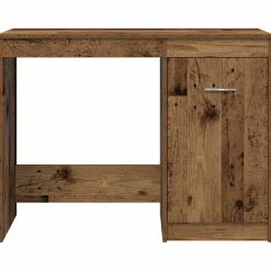 vidaXL Bureau met kast Oud hout Bewerkt hout