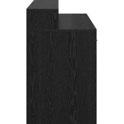 vidaXL Bureau met lade Zwart eiken 120 x 55 x 91 cm Bewerkt hout