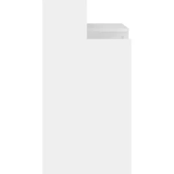 vidaXL Bureau met LED-verlichting 97x45x90 cm bewerkt hout wit