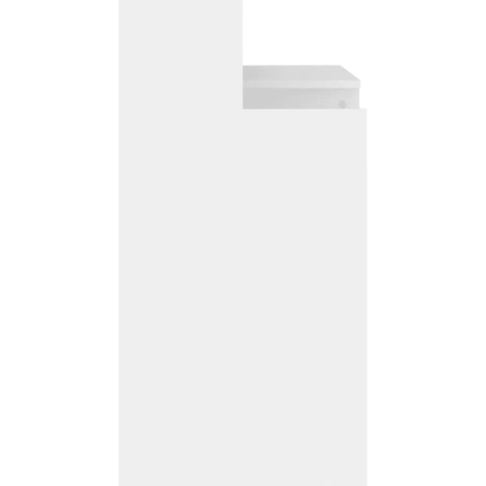 vidaXL Bureau met LED-verlichting 97x45x90 cm bewerkt hout wit