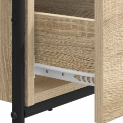 vidaXL Bureau met opbergruimte Sonoma Eiken 120 x 50 x 75 cm