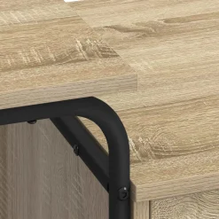 vidaXL Bureau met opbergruimte Sonoma Eiken 120 x 50 x 75 cm