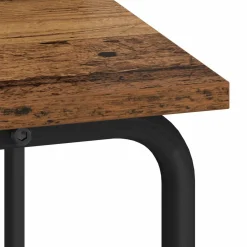 vidaXL Bureau met opbergruimte Oud hout 60 x 50 x 91 cm
