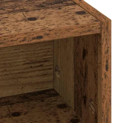 vidaXL Bureau met opbergruimte Oud hout 60 x 50 x 91 cm