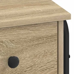 vidaXL Bureau met opbergruimte Sonoma Eiken 100 x 50 x 75 cm