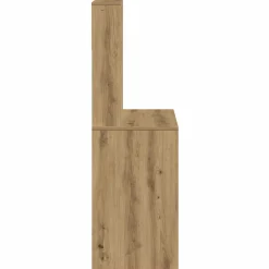 vidaXL Bureau met schappen 100x45x140 cm bewerkt hout artisanaal eiken