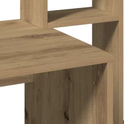 vidaXL Bureau met schappen 100x45x140 cm bewerkt hout artisanaal eiken