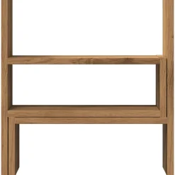 vidaXL Bureau organiser 40x17x41 cm bewerkt hout artisanaal eiken