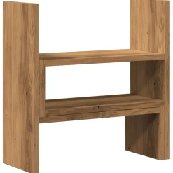 vidaXL Bureau organiser 40x17x41 cm bewerkt hout artisanaal eiken