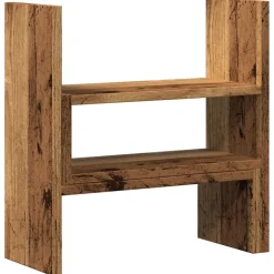 vidaXL Bureau organiser 40x17x41 cm bewerkt hout oud houtkleurig