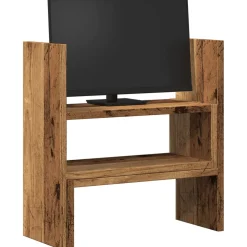 vidaXL Bureau organiser 40x17x41 cm bewerkt hout oud houtkleurig