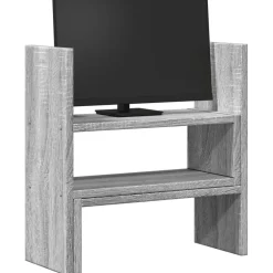 vidaXL Bureau organiser 40x17x41 cm bewerkt hout grijs sonoma eiken