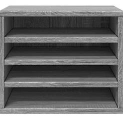 vidaXL Bureau organiser 36x26x29,5 cm bewerkt hout grijs sonoma eiken